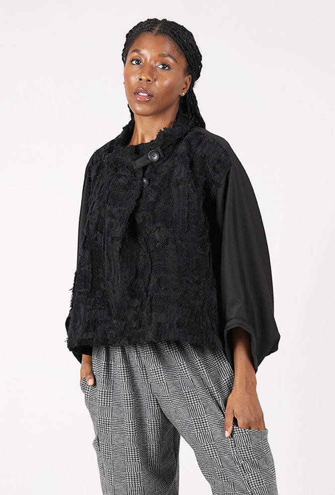 Moyuru Texture Play Jacket, Black