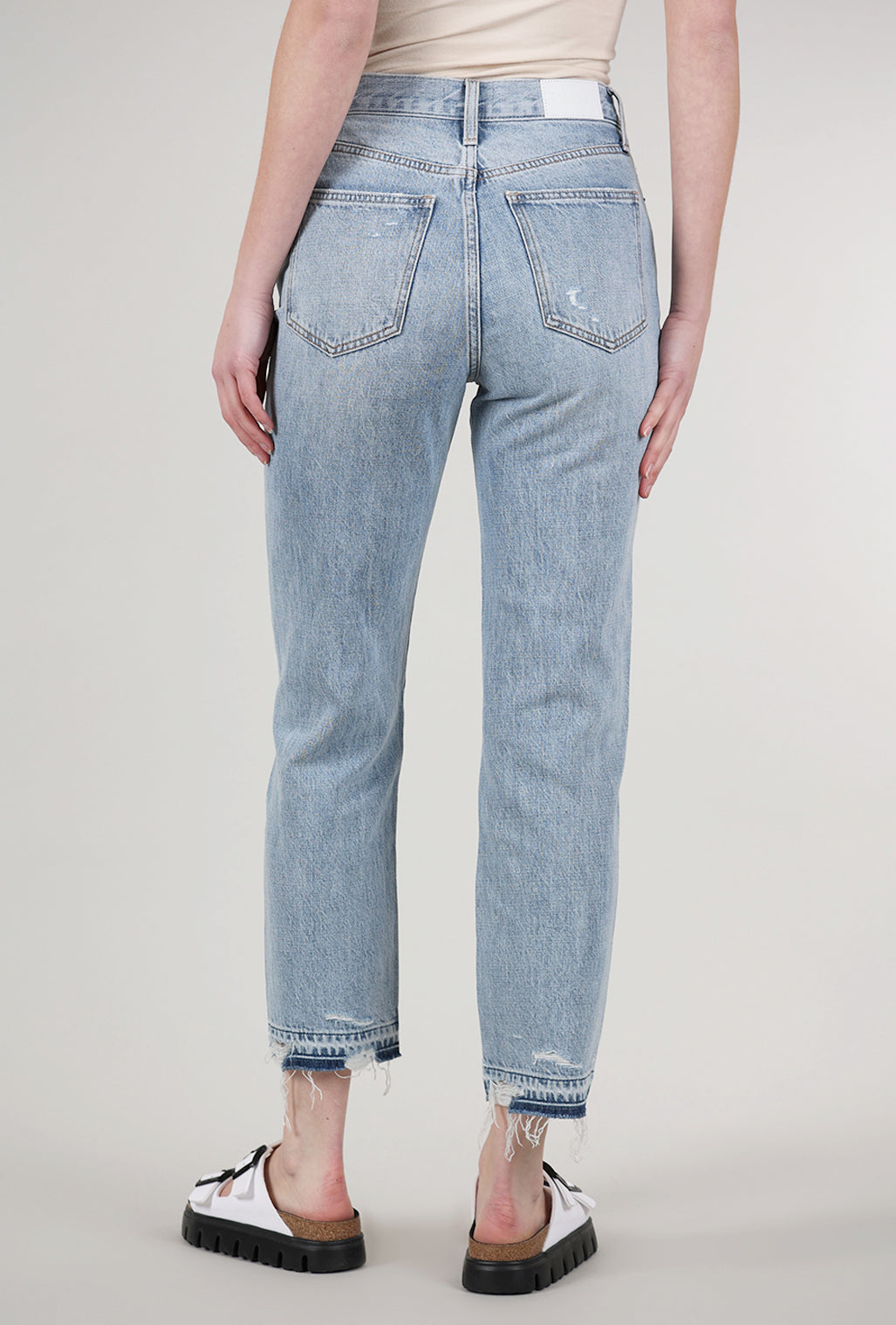 Pistola Charlie High-Rise Classic Straight, Distressed
