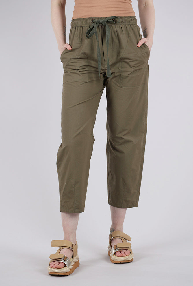 Lilla P Everyday Poplin Pant, Kelp
