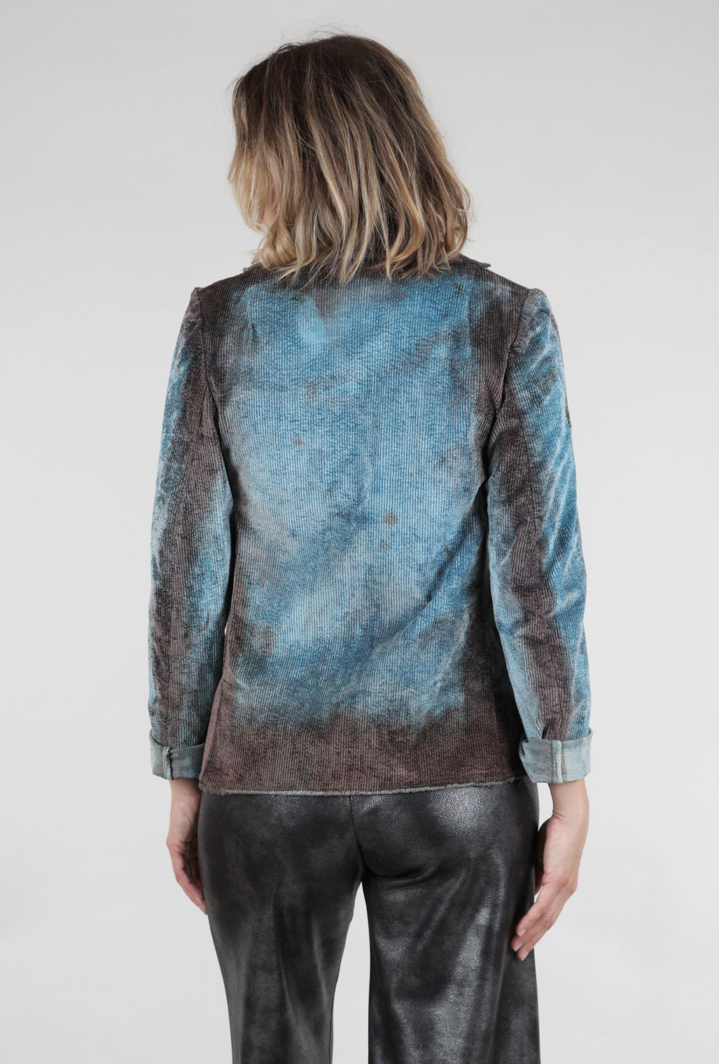 Heyne Bogut Stevie Ombre Cord Blazer, Sky