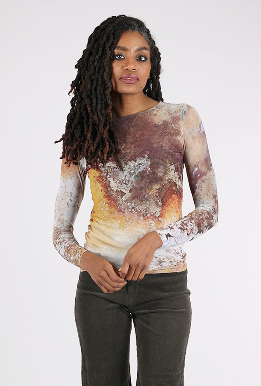 AMB Designs Florence Double Sheer Top, Cavel