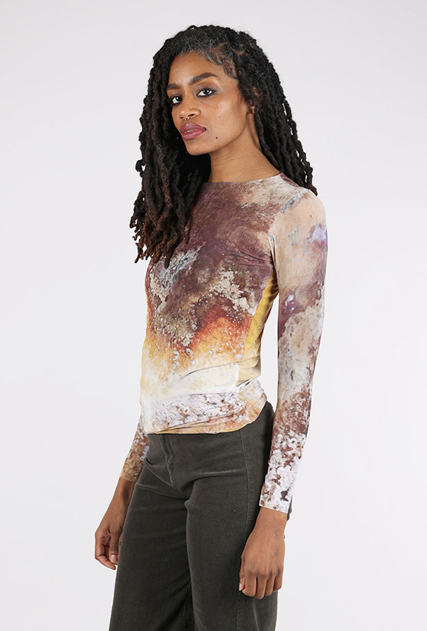 AMB Designs Florence Double Sheer Top, Cavel