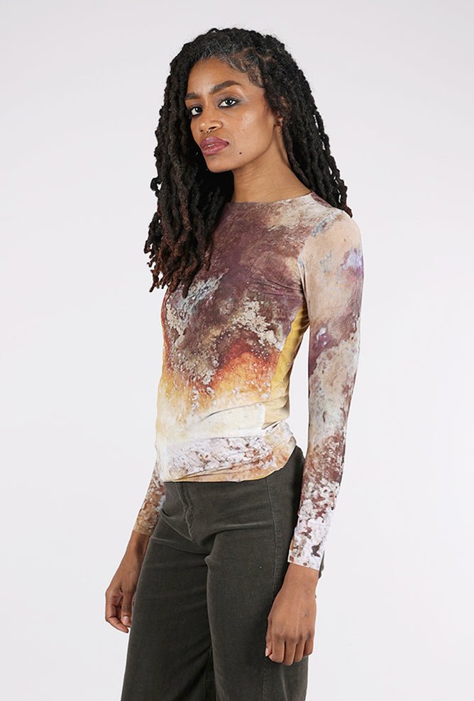 AMB Designs Florence Double Sheer Top, Cavel