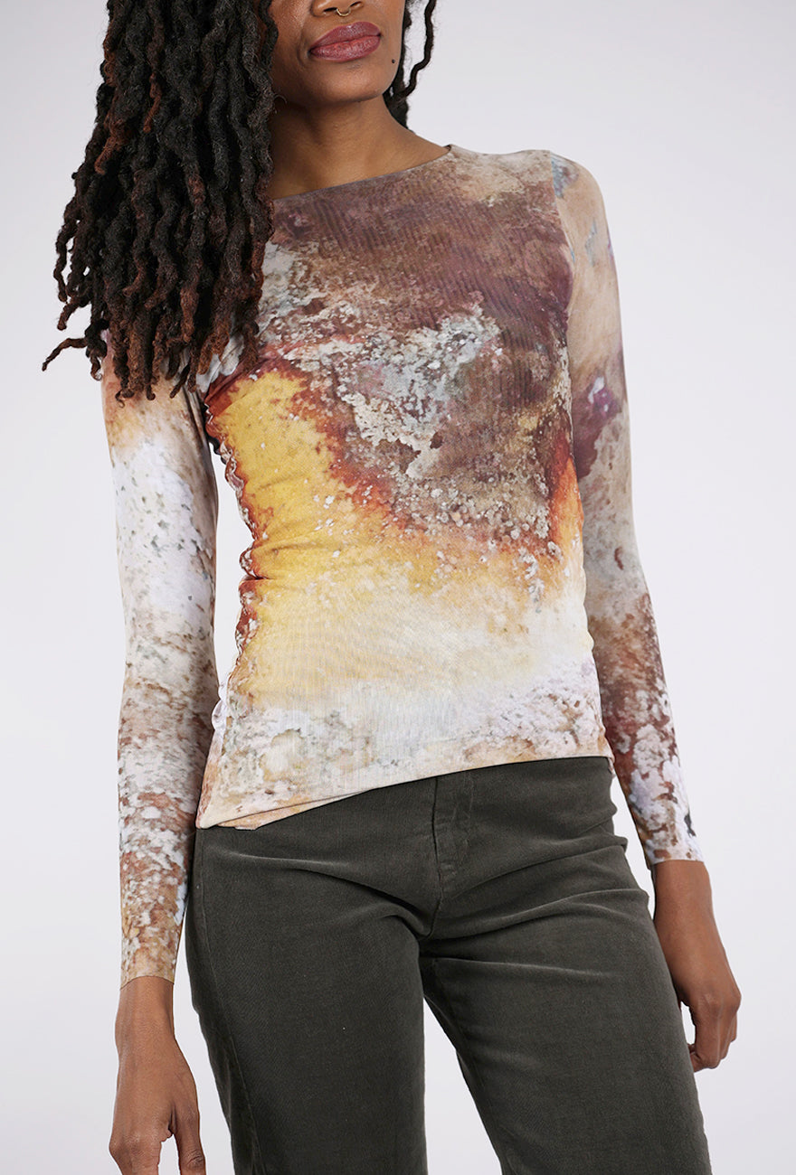 AMB Designs Florence Double Sheer Top, Cavel