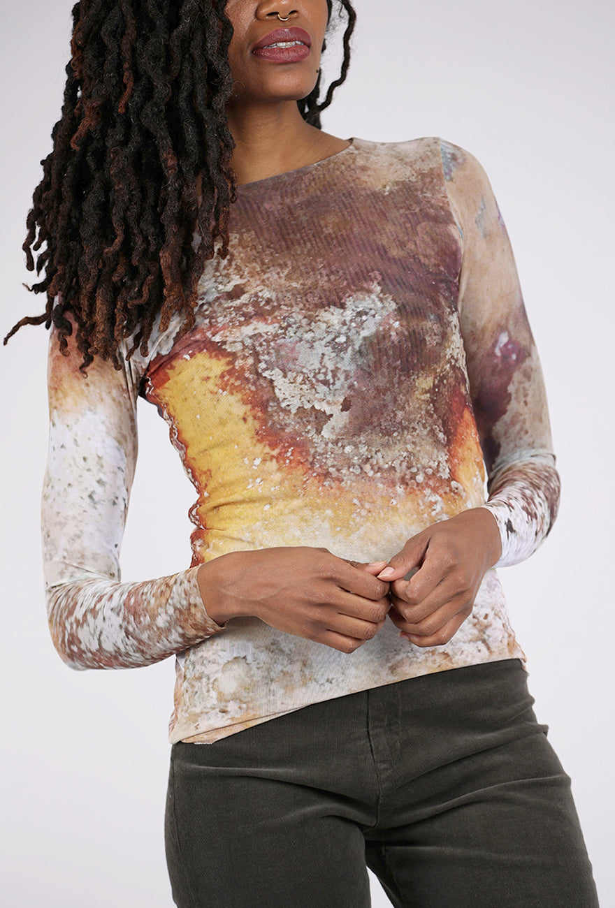 AMB Designs Florence Double Sheer Top, Cavel