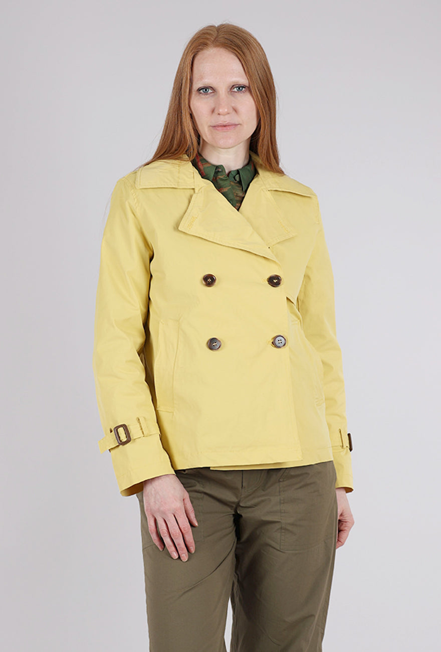 Nikki Jones Stretch DB Short Trench, Citron