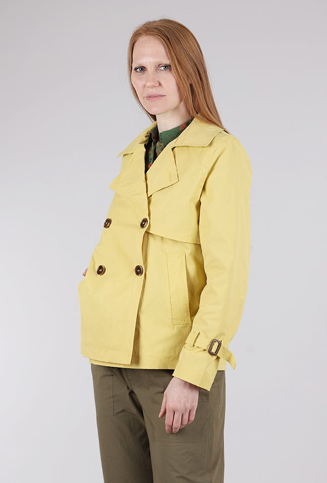 Nikki Jones Stretch DB Short Trench, Citron