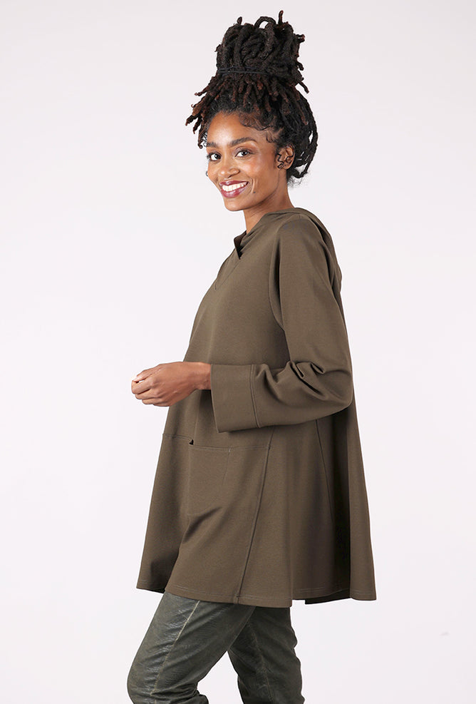 Noen Ponte Tunic Hoodie, Forest