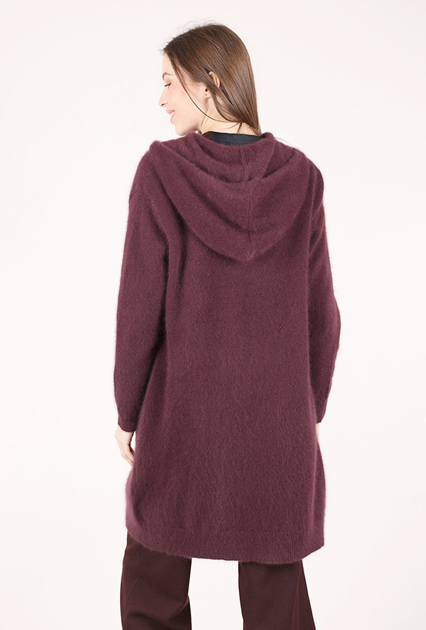 Estheme Cashmere Capuche Hooded Duster, Soja