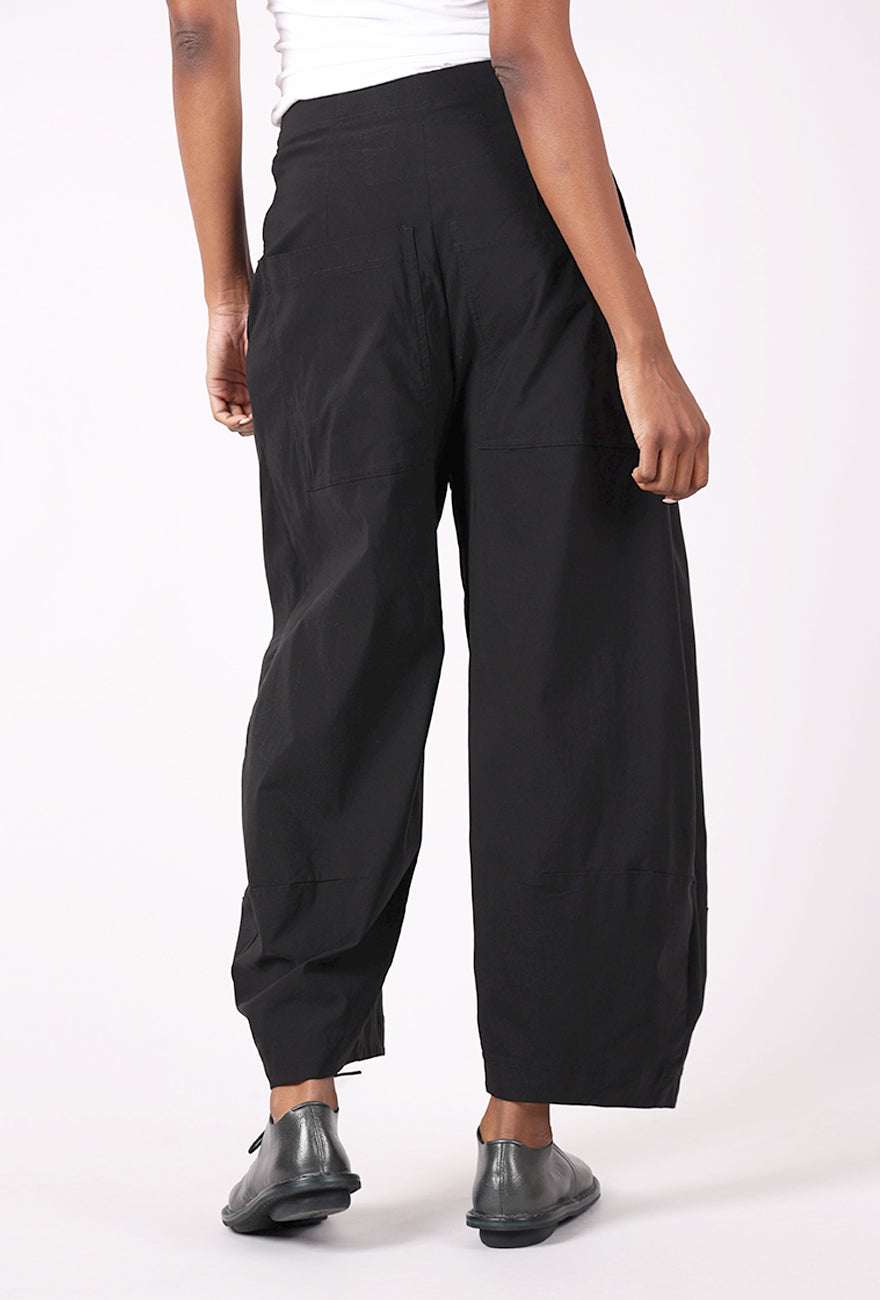 Rundholz Sig Stretch Slouch Lantern Pant, Black