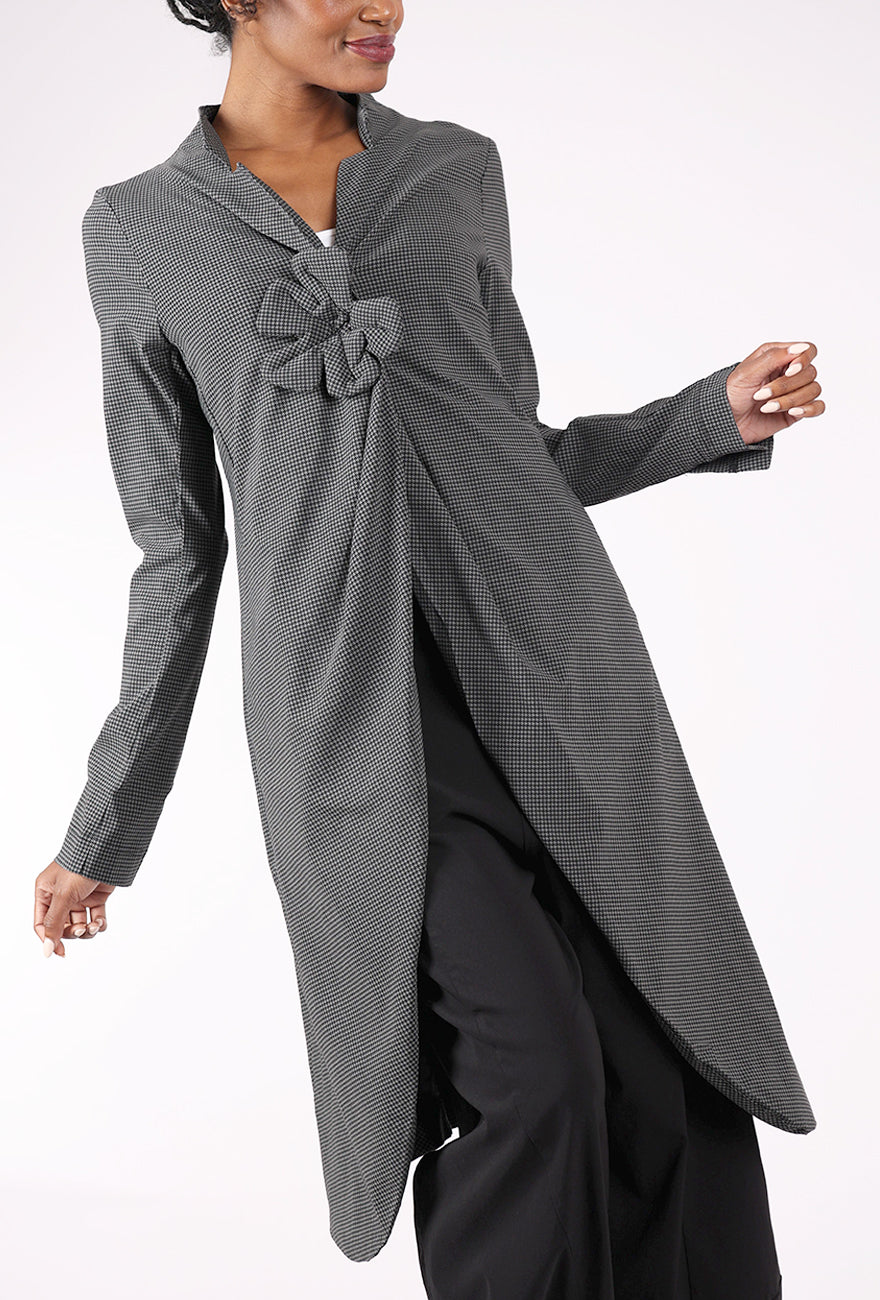 Rundholz Sig Stretch Frock Topper, Black Check