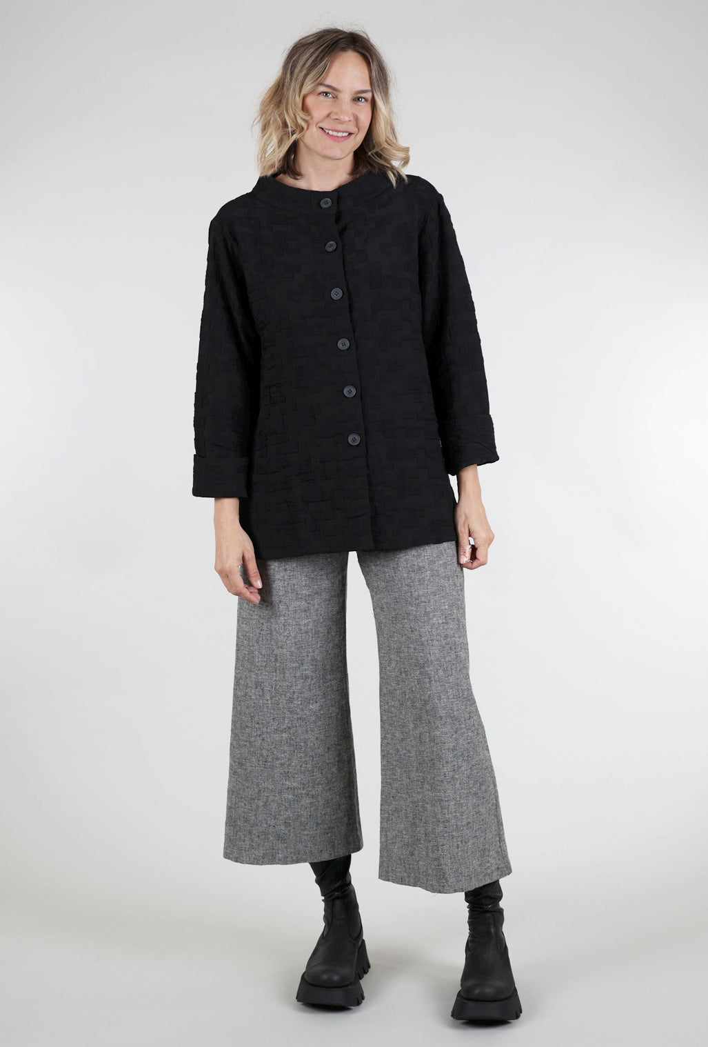 M Square Hazel Strata Jacket, Onyx
