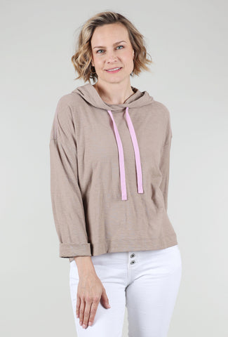 Relaxed Jersey Hoodie, Driftwood