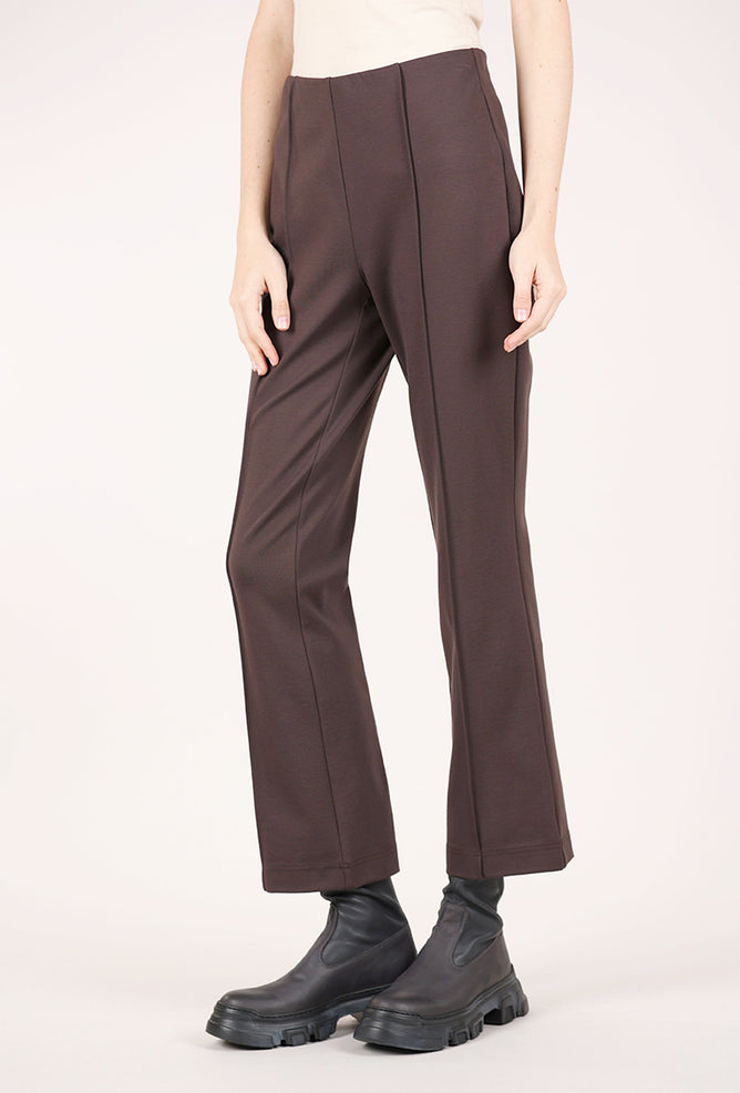 Olivia by Habitat Ponte Kick Flare Pant, Chocolate
