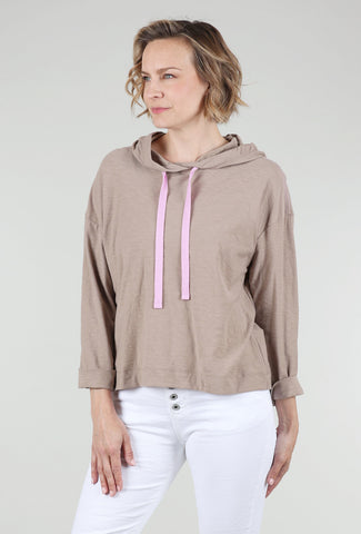 Relaxed Jersey Hoodie, Driftwood