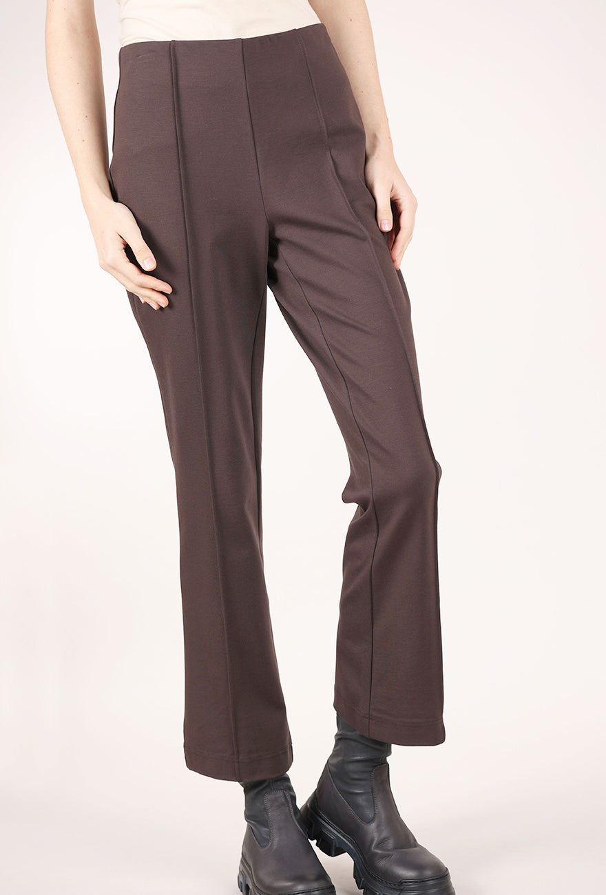 Olivia by Habitat Ponte Kick Flare Pant, Chocolate