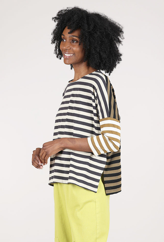 Alembika Multi Stripes Tee, Earth Mix