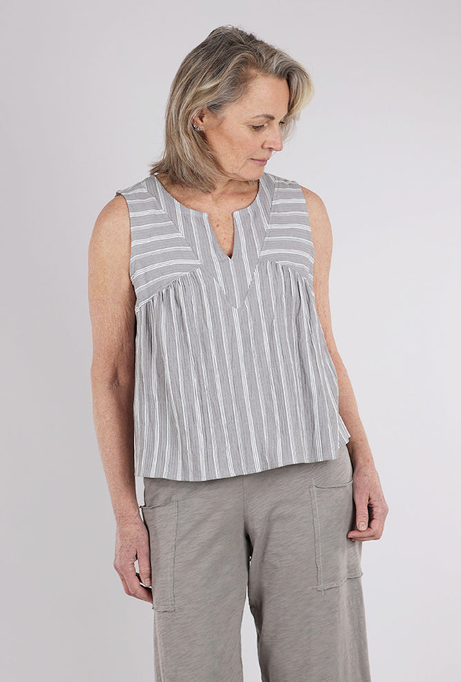 Escape by Habitat Catalina Stripe Topsail Tank, Fog