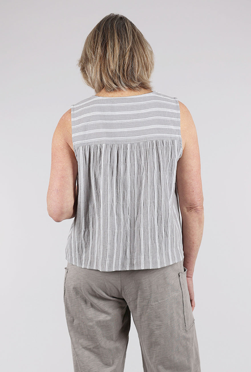 Escape by Habitat Catalina Stripe Topsail Tank, Fog