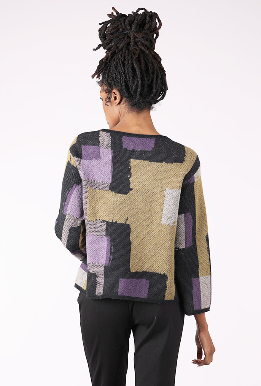 Olivia by Habitat Statement Collage Pullover, Moss