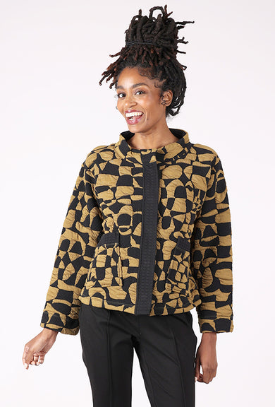 Olivia by Habitat Nouveau Knit Jetsetter Jacket, Nutria