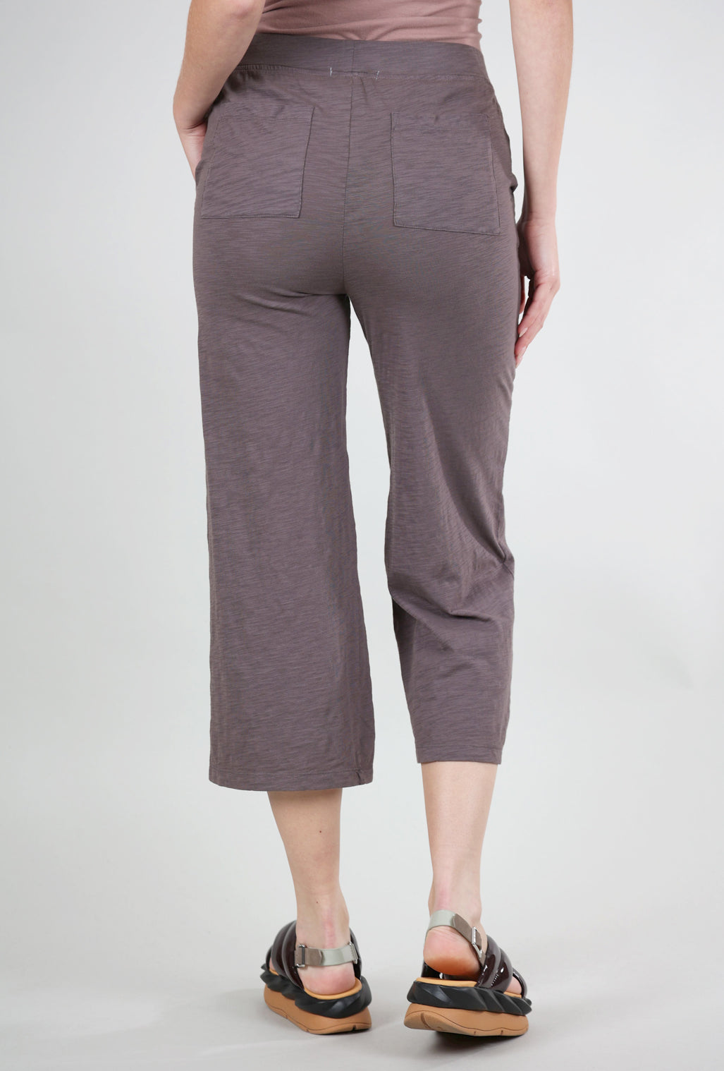Mododoc Wide Leg Crop Pants, Dark Pewter