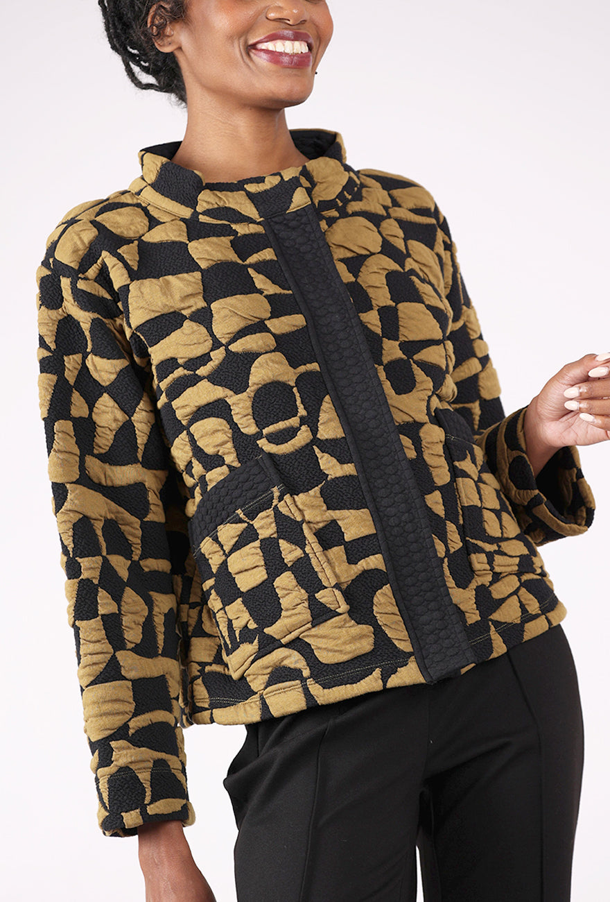 Olivia by Habitat Nouveau Knit Jetsetter Jacket, Nutria