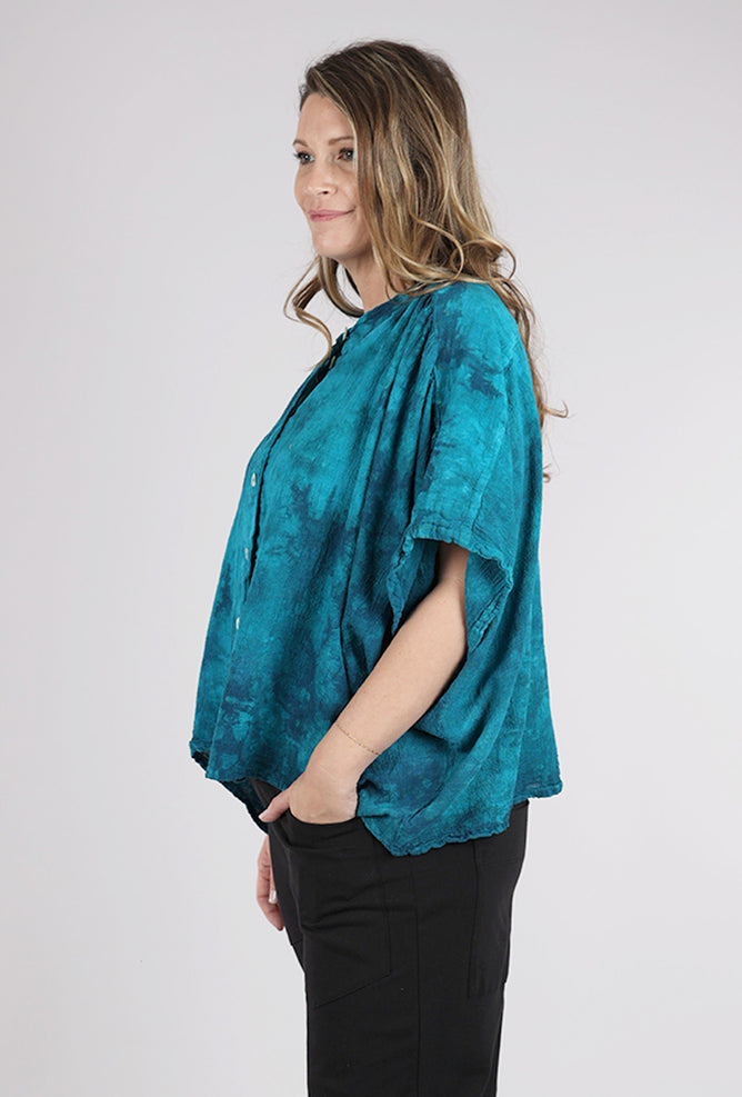 Oh My Gauze Ines Top, Washed Peacock