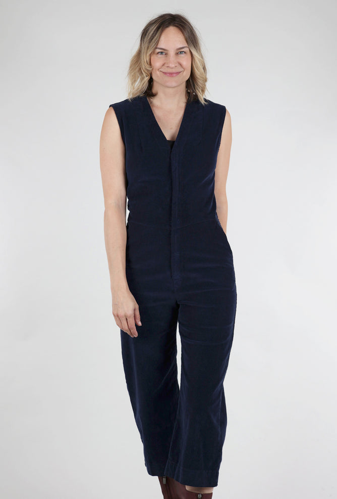 Prairie Underground Fine Again Cord Jumpsuit, Midnight