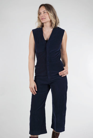 Prairie Underground Fine Again Cord Jumpsuit, Midnight