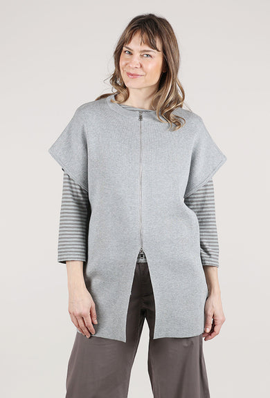 Pink Martini Tonia Zip Sweater, Gray