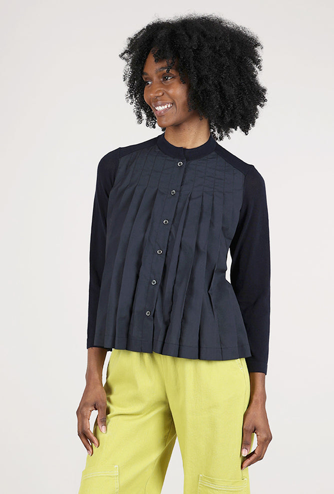 Yoshi Kondo Organ Cardigan, Navy