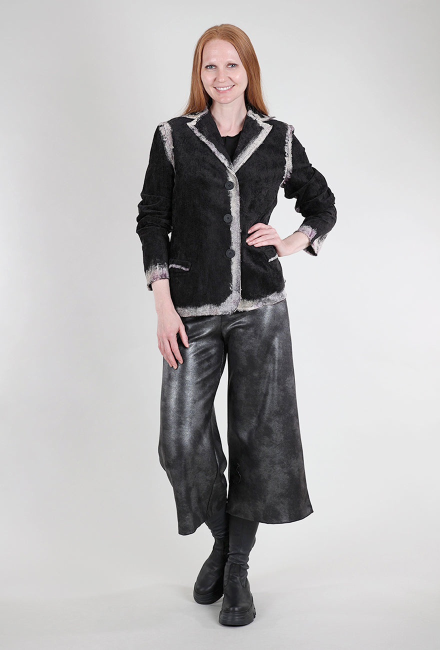 Heyne Bogut Nicksian Ombre Cord Blazer, Black