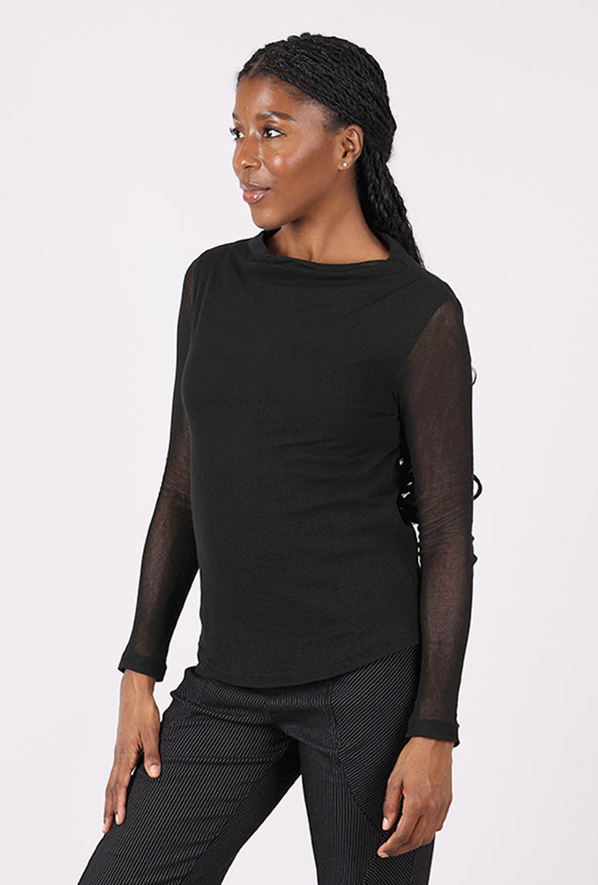 Porto Rolo Top, Black