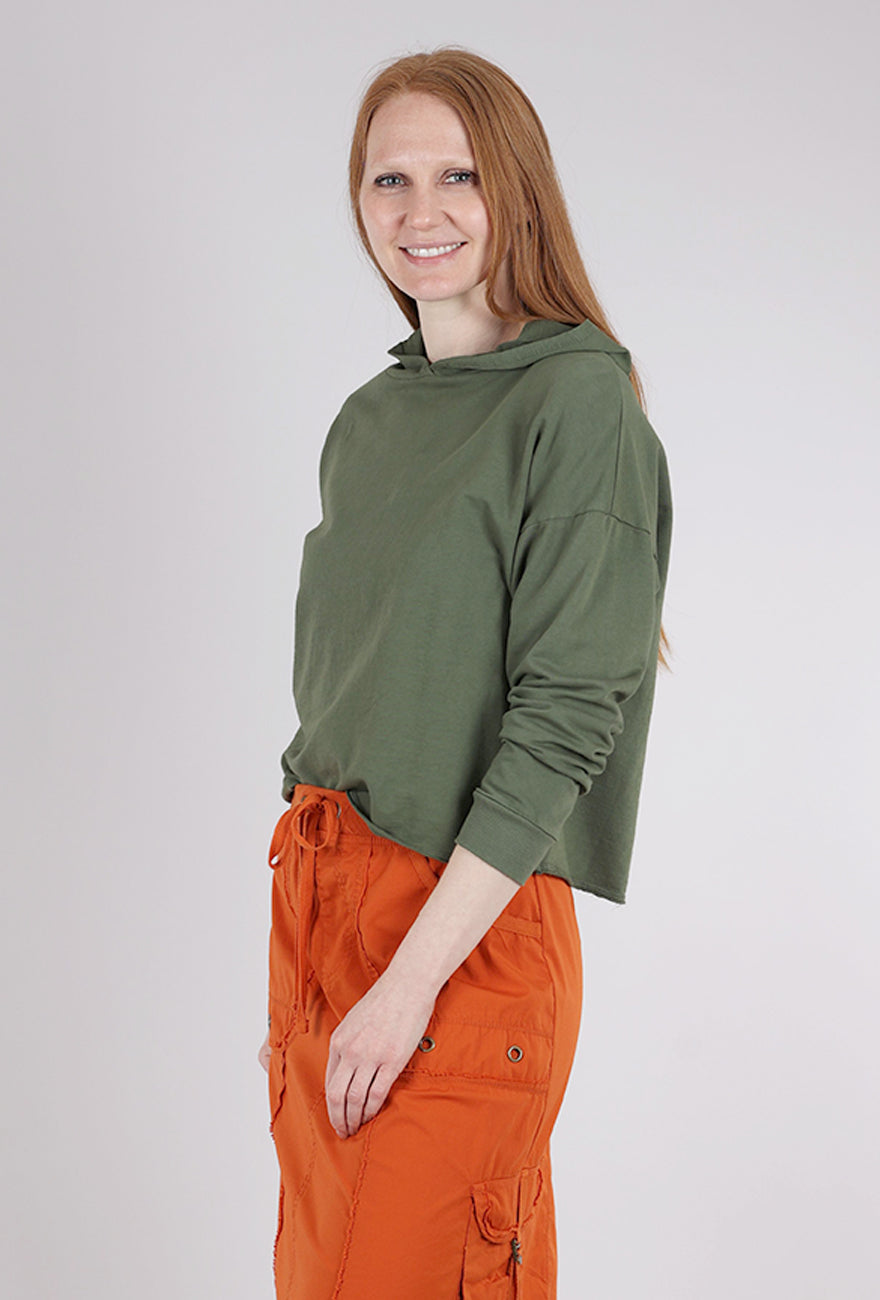Prairie Cotton Hoodie Tee Pullover, Frond