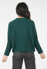 Knit Knit Cotton Boucle Short Sweater, Hunter Green 