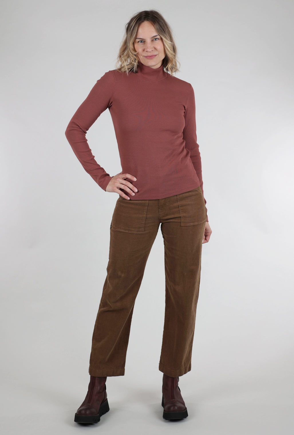 Prairie Underground L/S Mockneck, Redwood