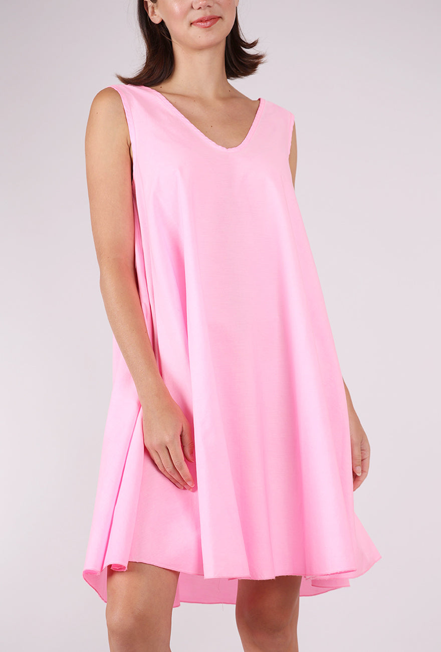 Pluslavie Short Dress, Neon Pink
