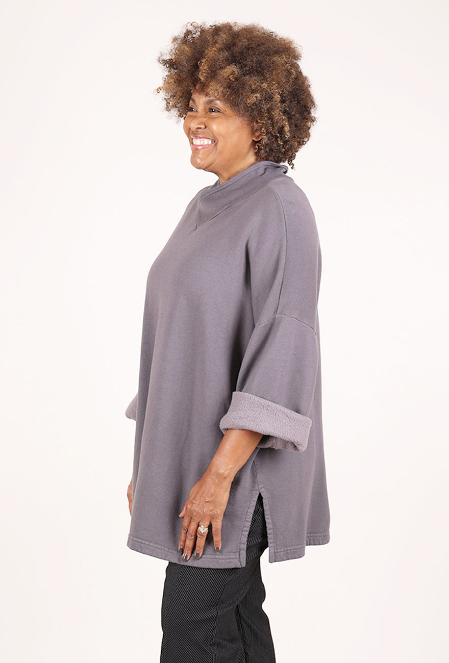 Bryn Walker Longer Easy Vee Sweatshirt, Echo