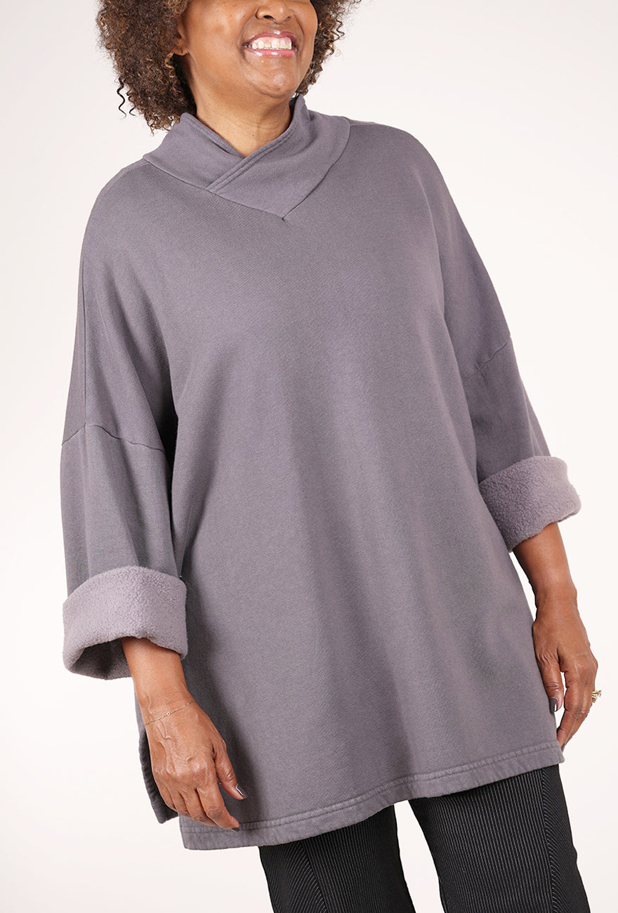 Bryn Walker Longer Easy Vee Sweatshirt, Echo