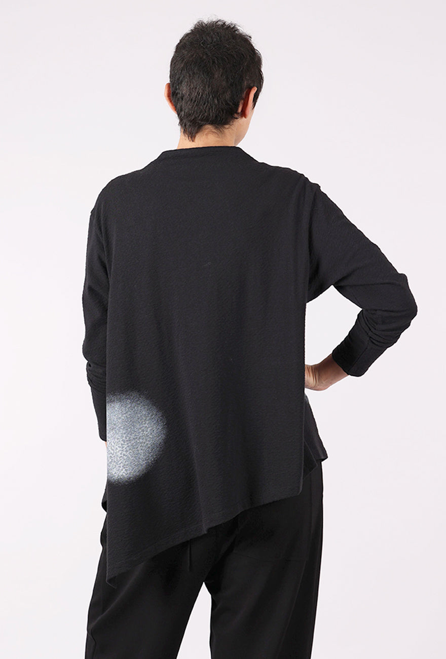 Moyuru Pebbled Dot Top, Black