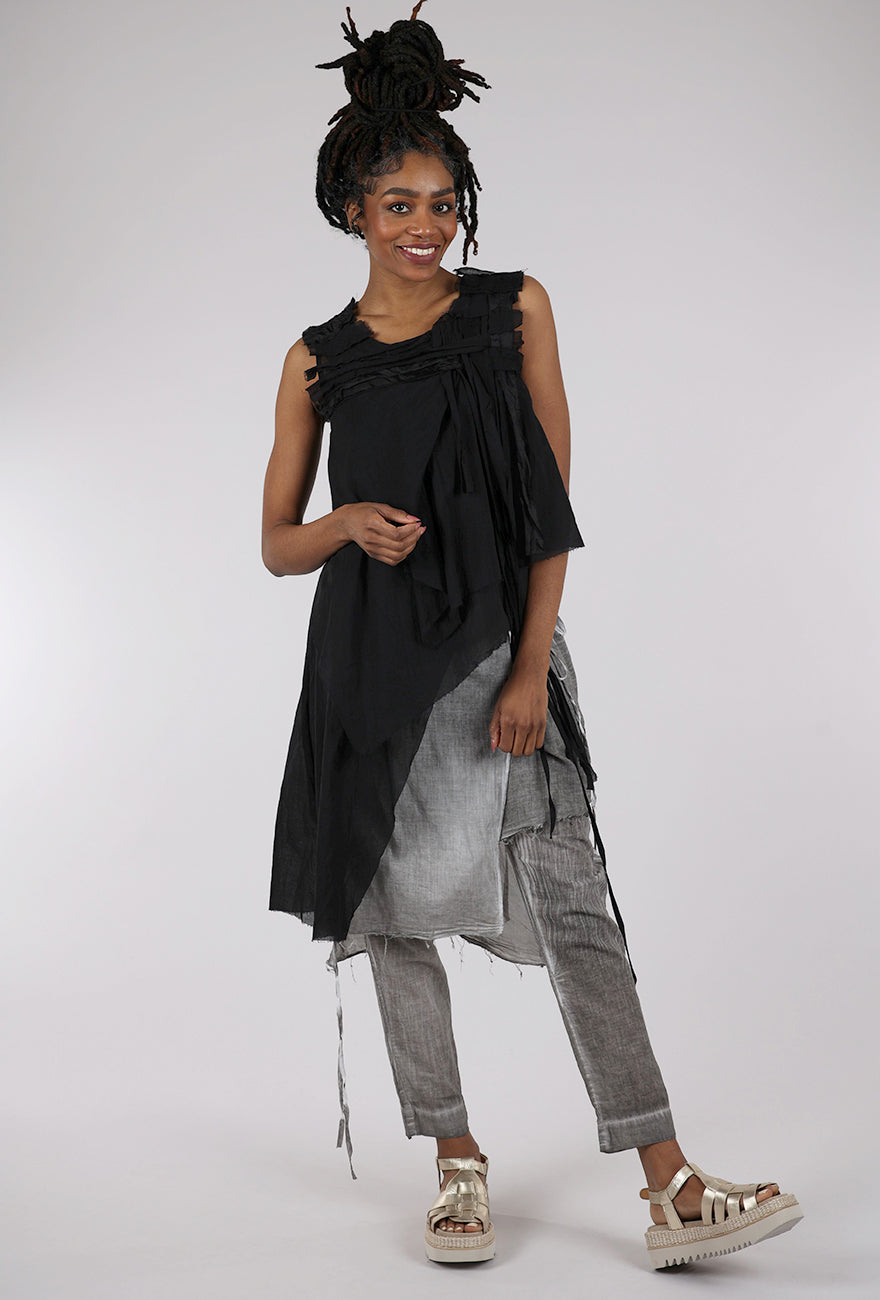Studio B3 Gobla Patchwork Top, Black