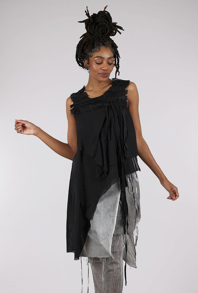 Studio B3 Gobla Patchwork Top, Black