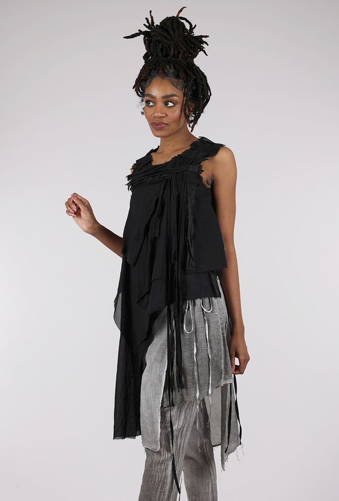 Studio B3 Gobla Patchwork Top, Black