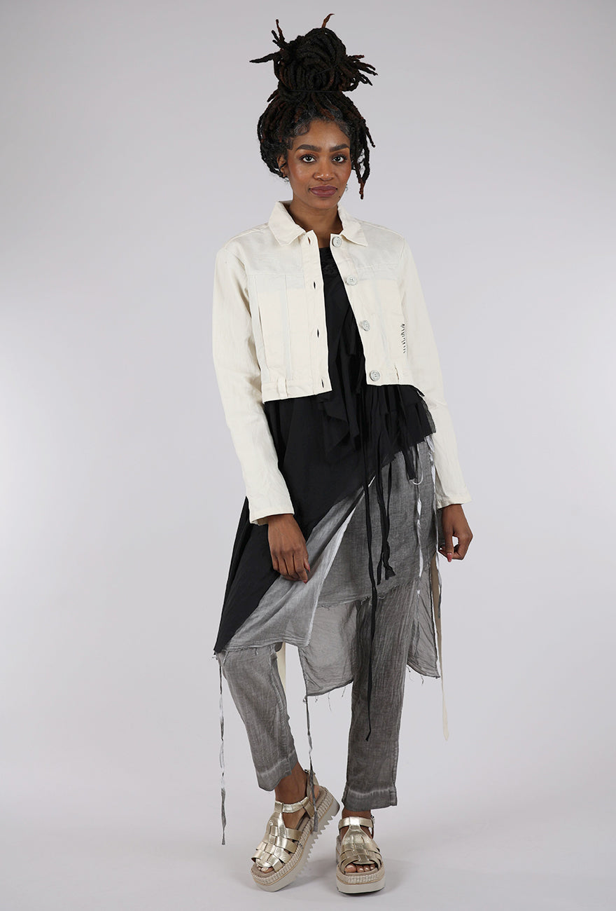Studio B3 Nissa Denim Jacket, Cream