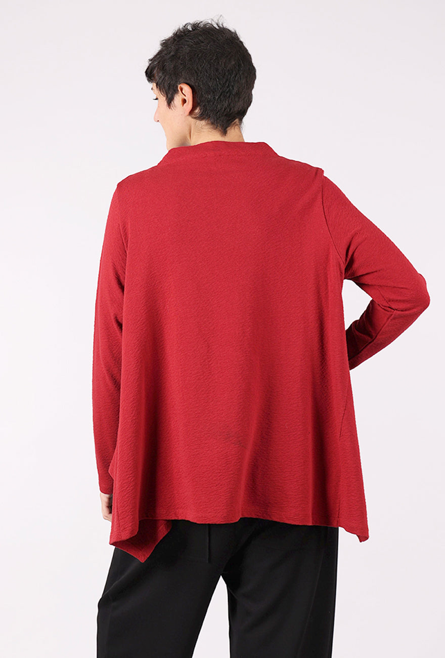 Moyuru Pebbled Swing Top, Red