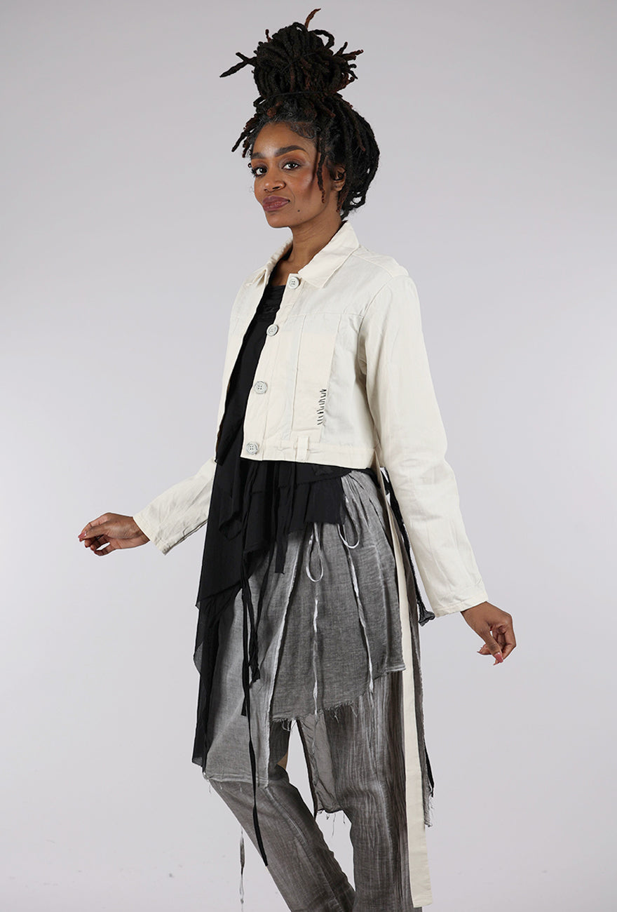 Studio B3 Nissa Denim Jacket, Cream