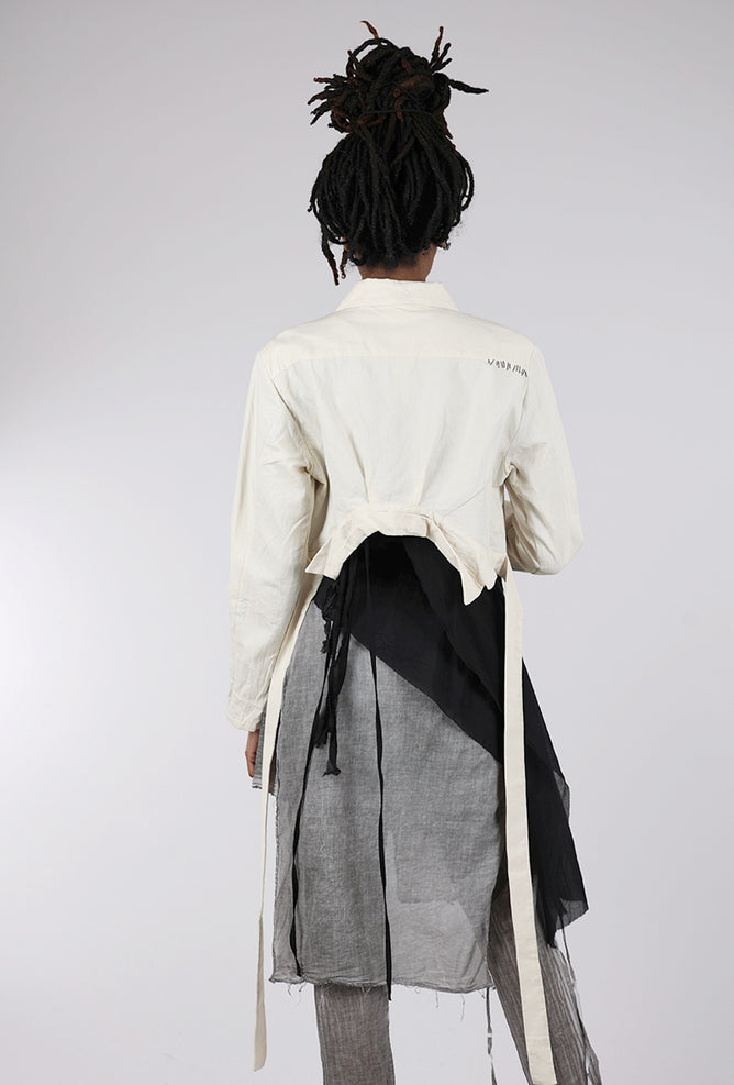 Studio B3 Nissa Denim Jacket, Cream