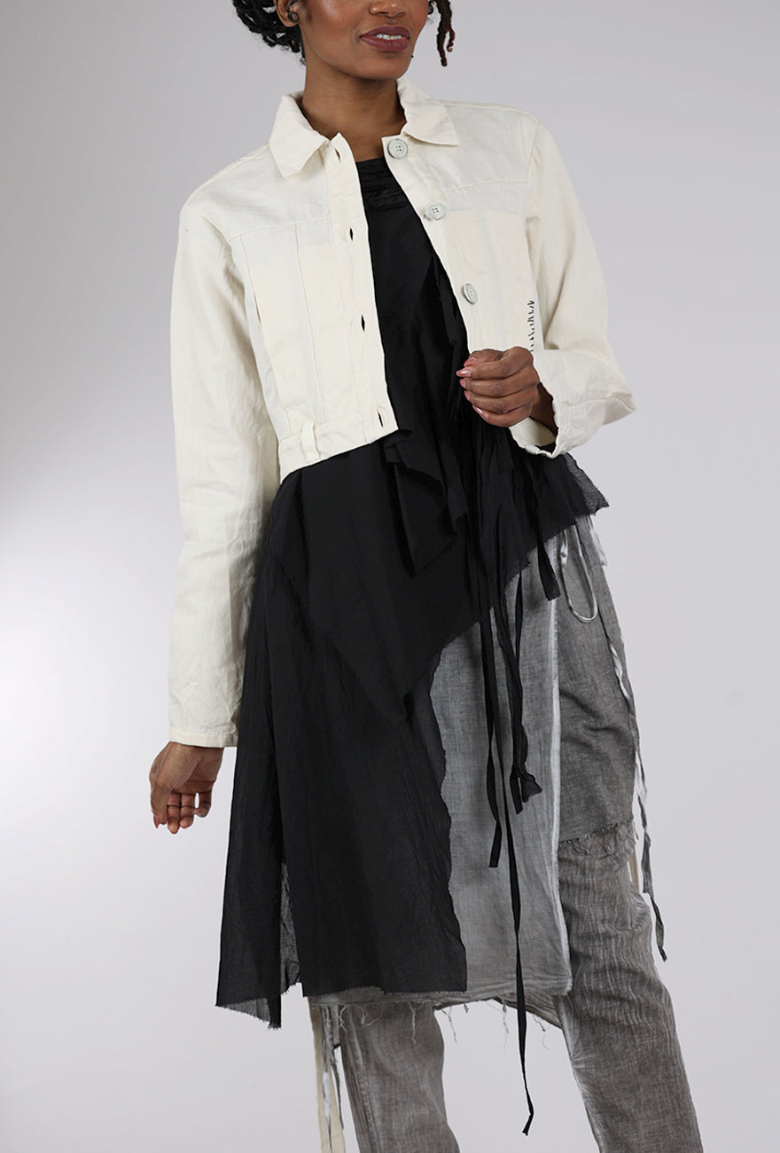 Studio B3 Nissa Denim Jacket, Cream