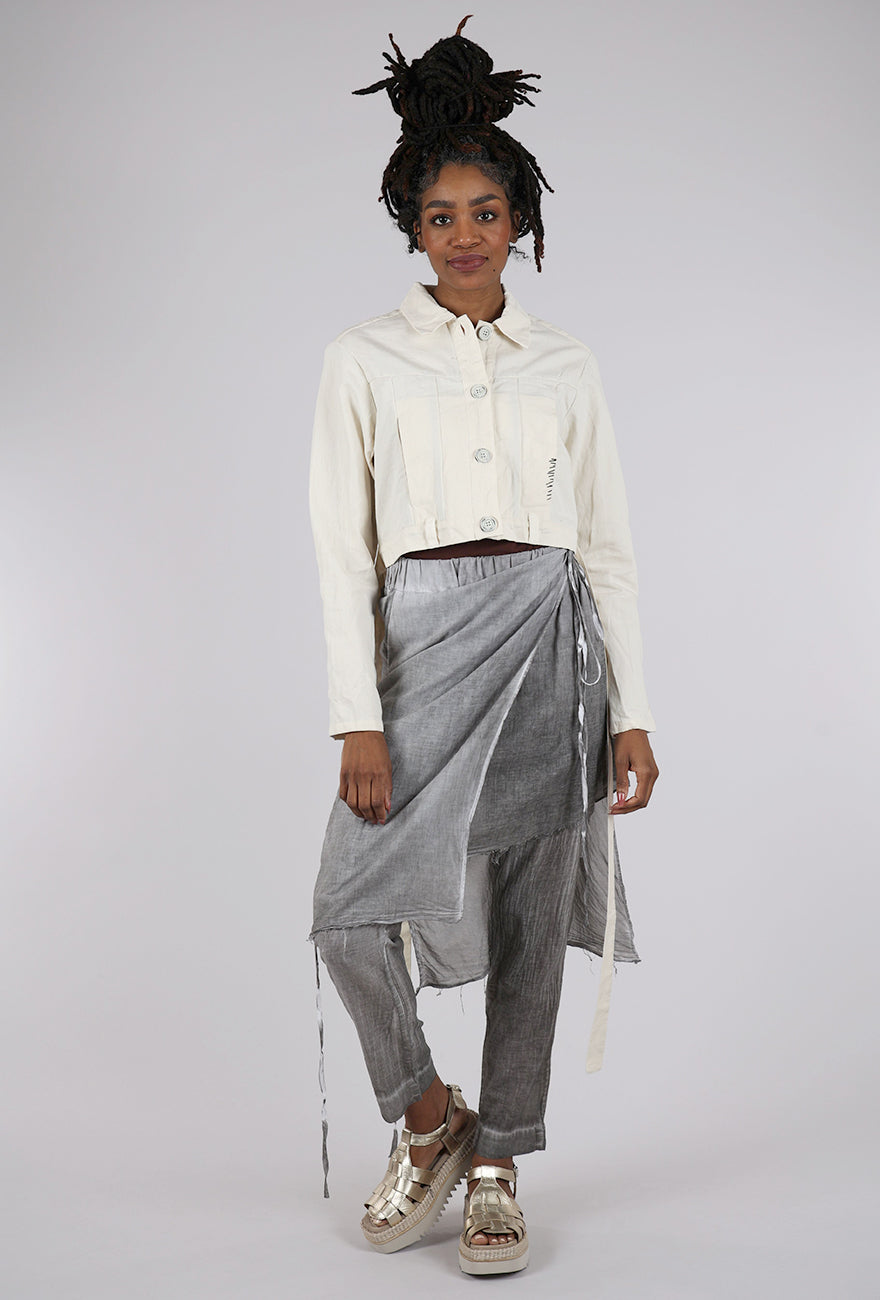 Studio B3 Nissa Denim Jacket, Cream
